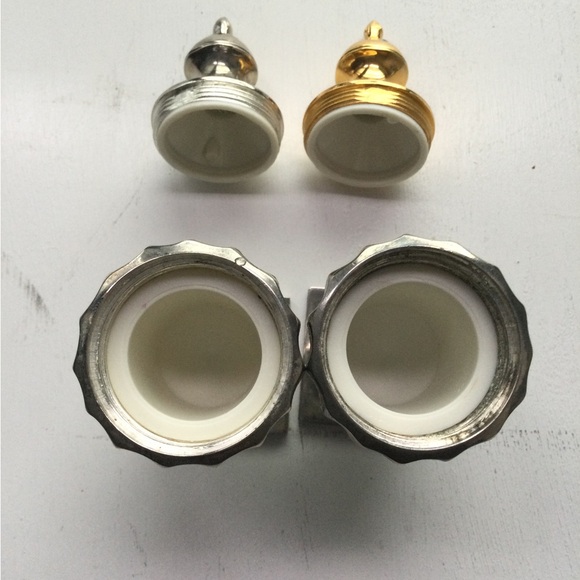 Godinger Silver & Copper Plated Salt & Pepper Shakers - Picture 10 of 16